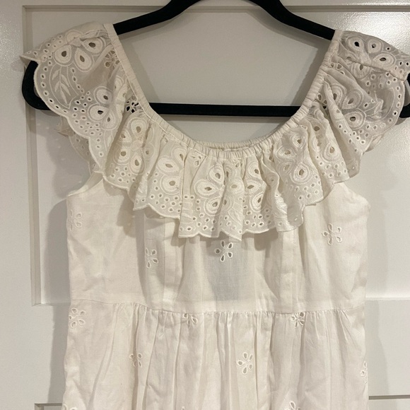 NWT white eyelet off the shoulder sundress - Picture 2 of 5